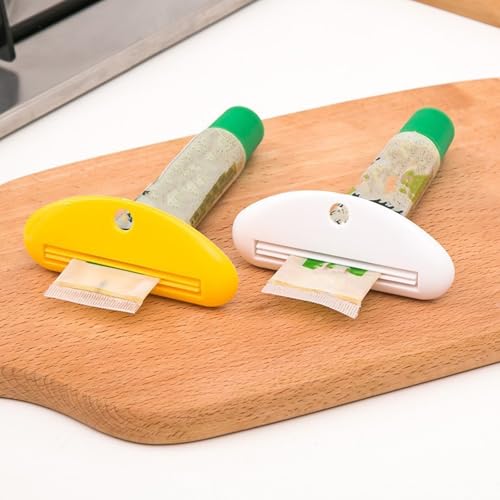 Toothpaste Squeezer, Tube Squeezer Tool Roller, Dispenser Toothpaste Tube Squeezer Tooth Pastetooth Paste Squeeze (4 Colors)