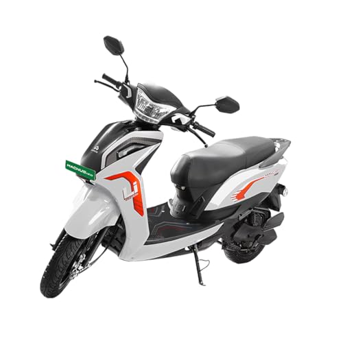 Image of Ampere Magnus Neo Electric Scooter by Greaves | 118 km IDC Range | Safe LFP Battery with 5-Year / 75,000 km Warranty | Colour : Galacial White
