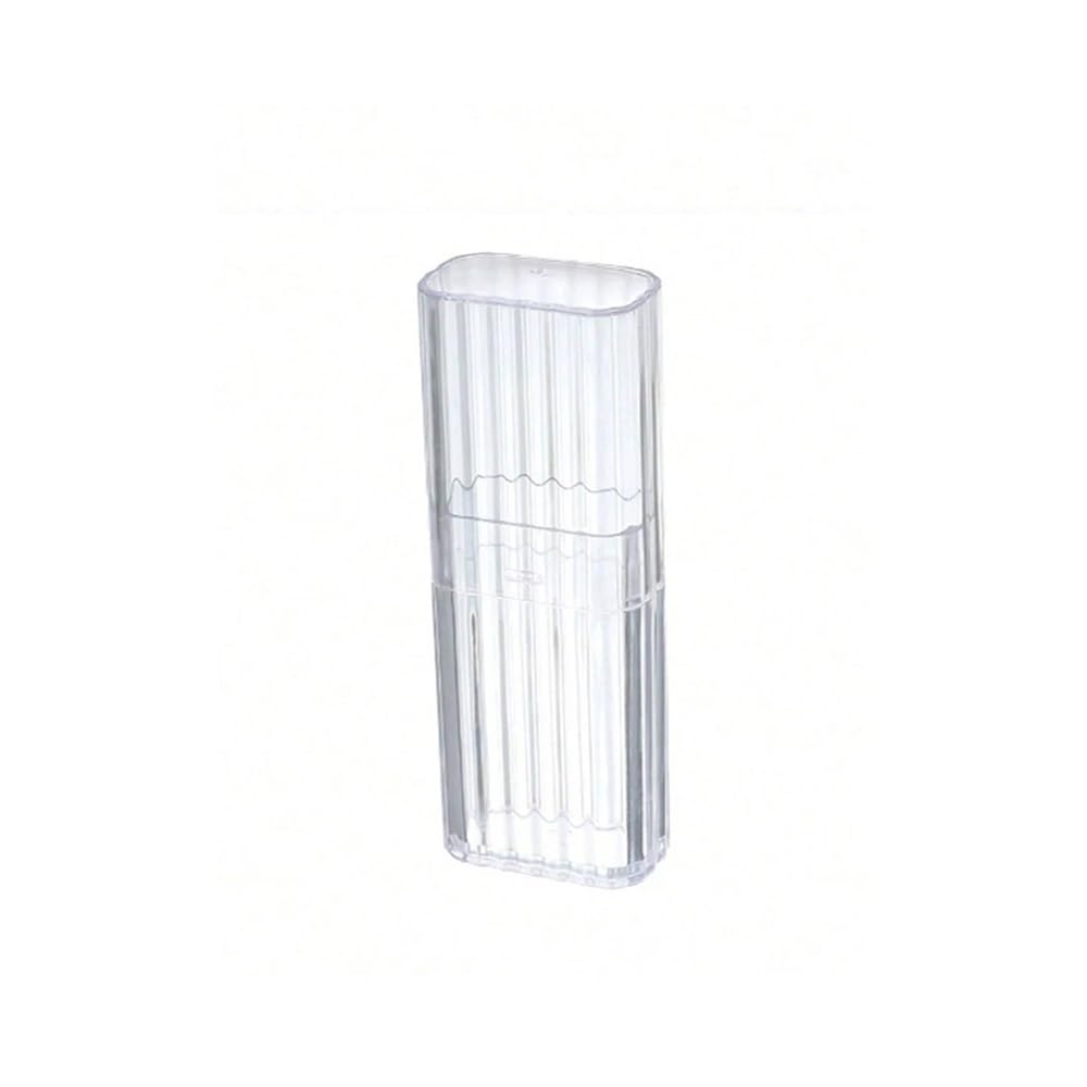Tianshengqi Transparent Plastic Portable Storage Box, Toothpicks Cotton Swab Household Goods(Transparent)