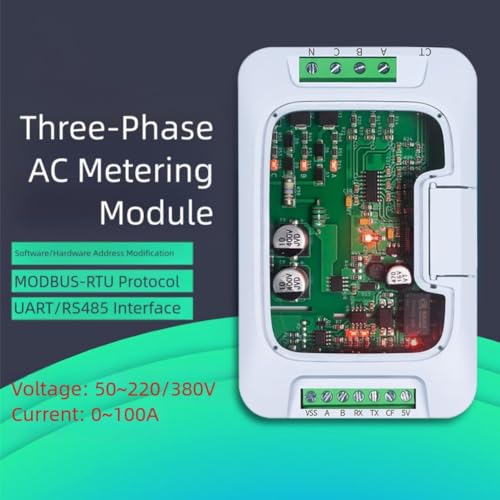 Module de mesure kWh triphasé 380V 100A PZEM-6L24 Modbus RS485