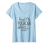 Photo Gallery donna trust me you can dance vodka festa divertente maglietta con collo a v Photo Gallery donna trust me you can dance vodka festa divertente maglietta con collo a v