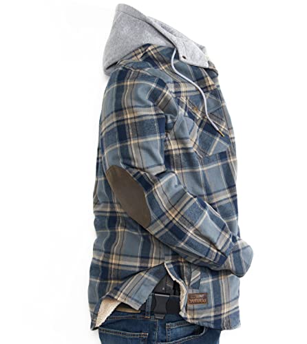 Image of Venado Northwoods Hooded Shirt Jacket - Work Coat for Men