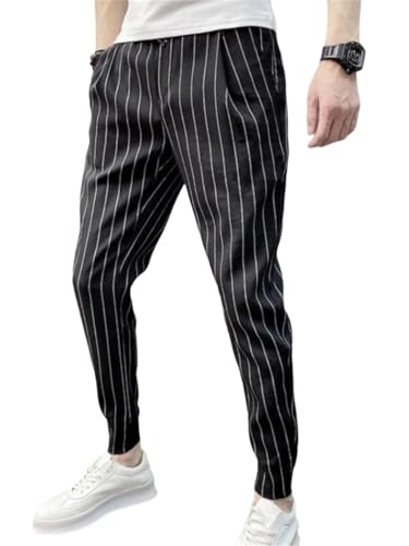 Men's Trousers Pocket Streetwear Big Size Vintage Cotton Slacks Spandex Casual Pants