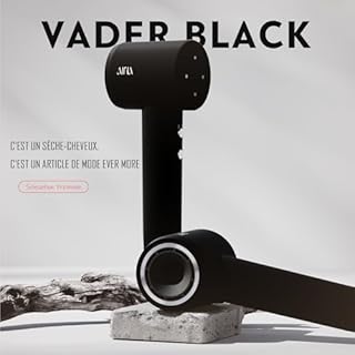 AINA Sèche-cheveux à grande vitesse,Seche cheveux moteur sans brosse, 150.000 tours par minute, léger, ionisant&voyage (1A Noir)