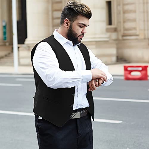 GATMSTZ Mens Suit Vest for Big Tall Formal Fit Business or Casual3