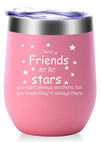 Good Friends Are Like Stars Mug.Best Friend,Long Distance Friendship,Birthday,Christmas Gifts for Women,Bestie Wine