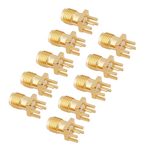 YWBL-WH 10pcs SMA Female PCB Mount Socket Jack Adapter miniatura 1