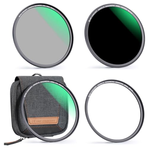 Filtros Magnéticos 72mm K&F CONCEPT Nano-Xcel CPL UV ND1000 de 28 Capas Antireflejos