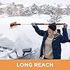 BIRDROCK HOME 60" Extendable Car Snow Brush and Ice Scraper | Lightweight Aluminum Snow Clearing Tool w/Detachable Ice Scraper w/Ergonomic Grip Design | 13" Foam & Bristle Head for Truck Car SUV RV #5