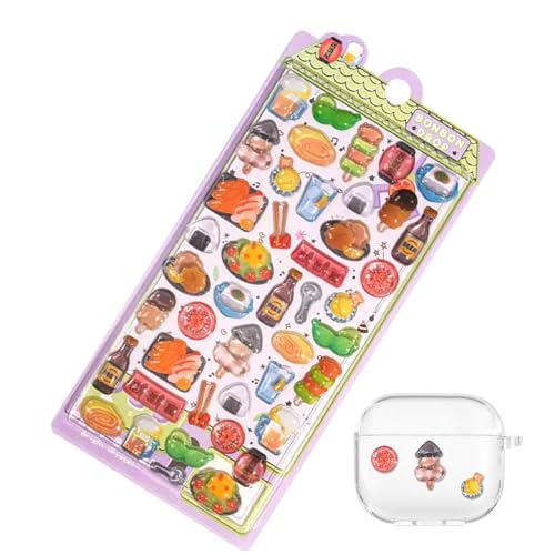 スクラップブッキング用 3D ステッカー | 和風 ノート シール - ノートブック デコレーション デカール - スクラップブッキング ジャーナリング カード作成 学校プロジェクト パーティー景品 ノートパソコン 水筒 教師 子供