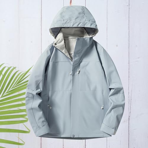 Chaqueta de lluvia mujer cortavientos impermeable y plegable casual 2