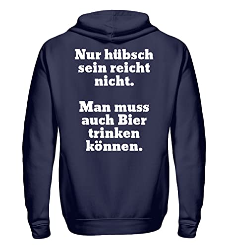 Bière message t-shirt bleu marine M pour partager un bon moment