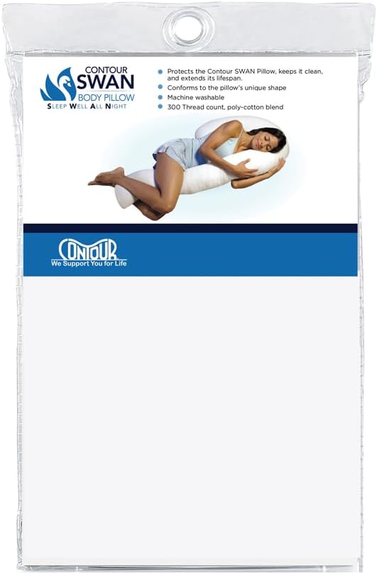 Swan Pillowcase - White, 1 Pack