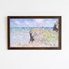 Marco de Madera de Pino Compatible Solo con Samsung The Frame TV (2021-2026), Montaje en Pared, Hecho a Mano de 2.5" de Ancho (Nogal, 55") 2