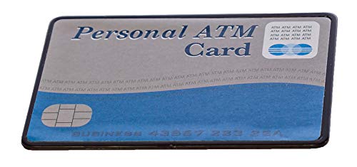 ATM Toy Savings Bank with Motorized Bill Feeder, Coin Reader and Balance Calculator (Black/Silver)