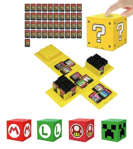 Opiniones y reviews de Juegos de fundas los preferidos por los clientes. 48 Funda de Tarjetas de Juego para Nintendo Switch, Porta Juegos de Switch, Funda Caja Juegos Switch, Funda de Juego, estuche de juegos para 41 cartuchos nintendo switch (Signo de...