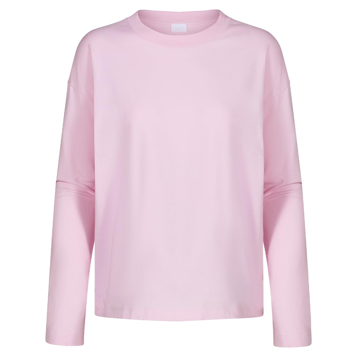 Mey Damen T-Shirt Langarm: Unifarbenes Shirt, Langarm, Überschnittene Schulter, Gerader Schnitt, Single Jersey aus Baumwolle mit Elasthan, Serie Solid Love