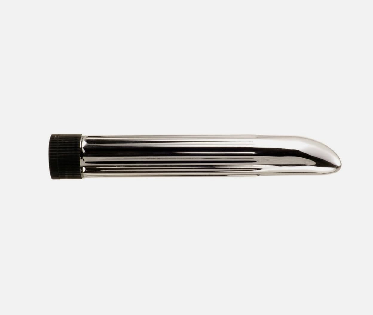 Classic Ribbed Silver Vibrator SH13294