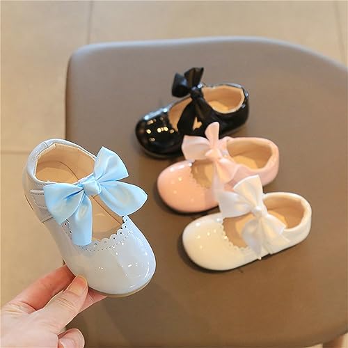 Girls Gymnastic Summer And Autumn Girls Boots Cute Flat Solid Color Round Head Ribbon Bow Toddler Girls Sandals3
