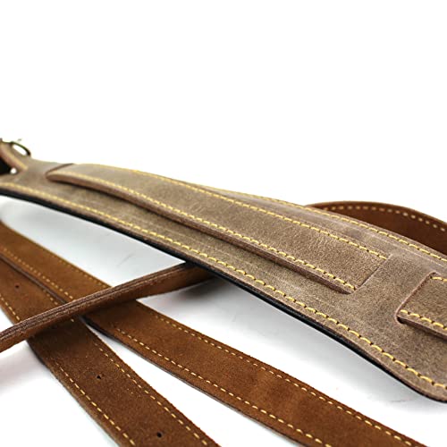 Walker And Williams C-18-LBRN Sangle en cuir vintage extra longue Finition bronzée antique, Vintage Marron, Longue - Les Beatles, Paul McCartney, John Lennon, RIngo Starr, George Harrison Walker And Williams C-18-LBRN Sangle en cuir vintage extra longue Finition bronzée antique, Vintage Marron, Longue – Image 5