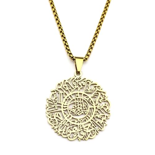 Collier arabe Allah en or pour sublimer vos tenues de fêtes de l'Aïd
