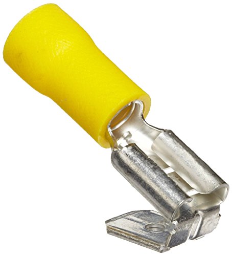 Morris Products 12016 Piggy Back Disconnect, Vinyl Insulated, Yellow, 12-10 Wire Size, 0.032