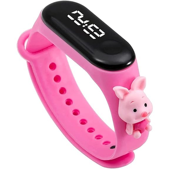 FixBit Kids Cartoon Edition Digital Touch Watch Band Suitable for Kids Boys & Girls Fashion Gift(Color-Pink)(Size-Small) (B0CQLH95VZ) Amazon Price History, Amazon Price Tracker
