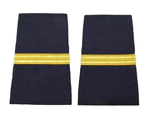 Epaulet Pilot Epaulette Sliders 1 Oro Bar Blu Navy...
