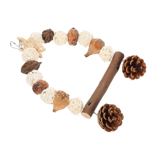 DOITOOL Giocattolo Per Uccelli Con Altalena Colorata Trespolo Per Pappagalli Accessori Per Gabbia Facile Da Installare Divertente e Sicuro Per Parrocchetti e Altri Uccelli Domestici