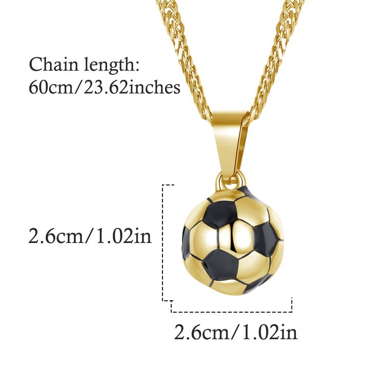 Cross Necklace for Men Stainless Steel Baseball Football Cross Charm Soccer Pendant Necklace for Men Christian Religious Jewelry Sports Accessories Easter Graduation Gift for Boyfriend2