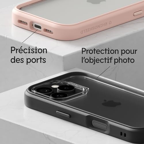 Coque iPhone 16 fine noire protection antichoc RhinoShield Mod NX - 5