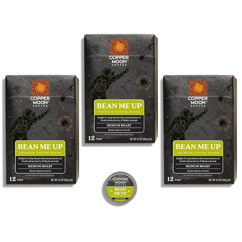 Image of Copper Moon Single Serve Coffee Pods For Keurig K-Cup Brewers, Light Roast, Bean Me Up Blend, 36 Count