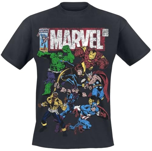 MARVEL COMICS T-Shirt Homme idéal pour une soirée cinéma ou un look casual