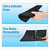 AQUANEAT 2 Pack Aquarium Bio Sponge Filter Media Pad Cut-to-Size Open Cell Foam Sheet for Fish Tank Sump (9" x 9" x 0.5") Black #5