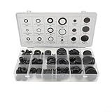 Rubber Grommets 125 Pcs 18 Sizes Assortment Set with for Durable Storage Box for Automotive Industrial Water Oil Seal Repair and Flexible Gasket Replacement