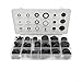 Rubber Grommets 125 Pcs 18 Sizes Assortment Set with for Durable Storage Box for Automotive Industrial Water Oil Seal Repair and Flexible Gasket Replacement