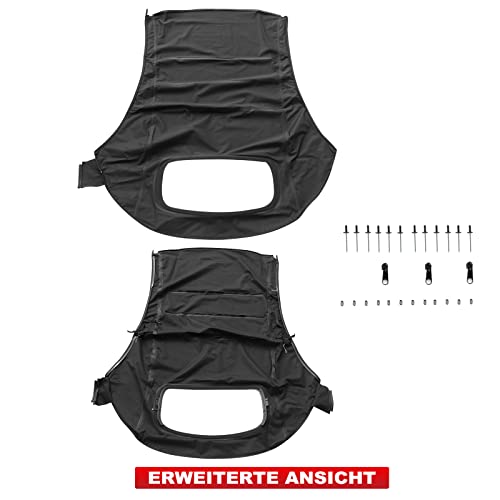 Frankberg Cabrioverdeck Softtop Verdeckbezug Schwarz Kompatibel mit New Beetle Cabriolet 1Y7 1.8L-2.5L 2002-2010 Replace# VW4403V 1005BEE055