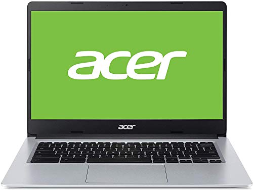 Acer Chromebook 314 - Portátil 14" FullHD (Intel Celeron N4020, 4GB RAM, 64GB eMMc, Intel UHD Graphics, Chrome OS), Color Plata - Teclado QWERTY Español