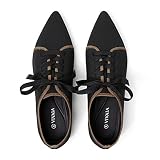 VIVAIA Grace Women's Classic Loafers 20mm Heeled Oxfords Adjustable Lace-up Lightweight Slip on Shoe