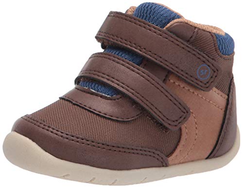 Mid-Tier Baby Boys Bennett First Walker Shoe, Brown, 3 Narrow Infant