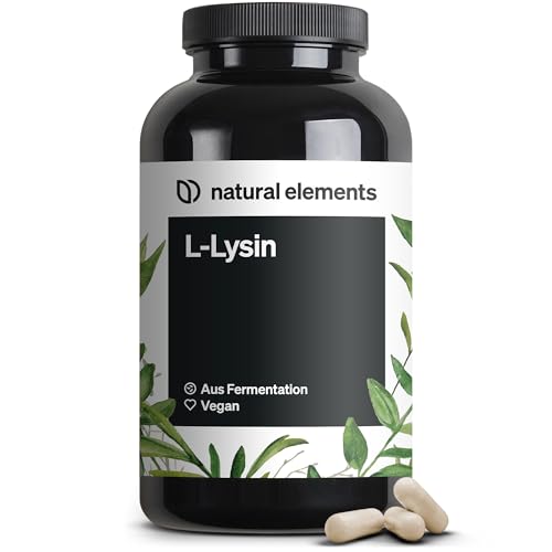 natural elements L-Lysin – 365 Kapseln – 800mg...