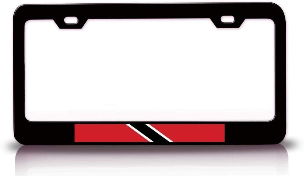 Trinidad and Tobago Country Flags Metal Car SUV Truck License Plate Frame Bl h93