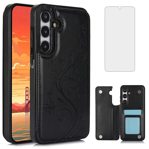 Coque Samsung Galaxy S24 Asuwish YHSKCK antichoc noir etui protection de telephone