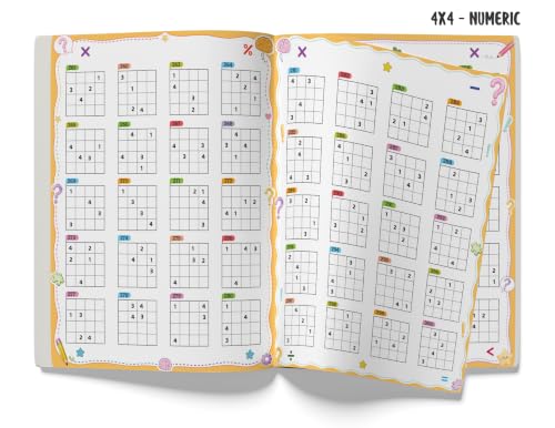 Image of Sudoku Book for Kids | 1001+ Sudoku Puzzle Book for Kids & Adults | Brain Booster Activity Book - 4x4, 6x6, 9x9 & 12x12 Levels | Ages 8+ Years | Two Brothers Publications