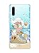 Oihxse Mode Case Compatible pour Huawei Mate 20 Pro Coque Transparent Silicone Gel TPU Bumper Animal Motif Dessin Cover Ultra Mince Crystal Clear Antichoc Protection Couverture,Souris
