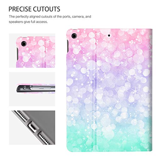 CutebriCase iPad 9th Generation Case, iPad Case 9th Generation, iPad 8th Generation Case,iPad 7th Generation Case,iPad 10.2 Case Kids Girls Multi-Angle Adjustable Stand Auto WakeSleep,Gradient