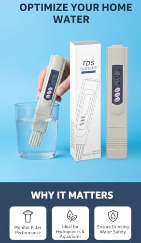 Image of Axeon Digital TDS Meter with LCD Display, Temperature & Water Quality Tester for RO Purifiers, Filters, Aquariums, Hydroponics | Portable TDS Testing Device for Accurate Readings