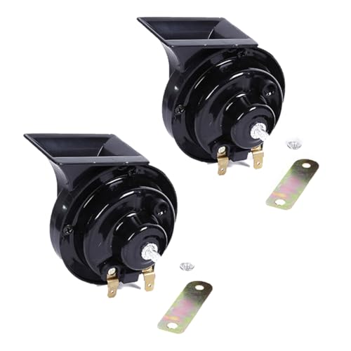 Cerioll - Klaxon Universel 12V, 2 Pcs Corne Avertisseur Sonore pour Voiture et Moto, Fort Style Train