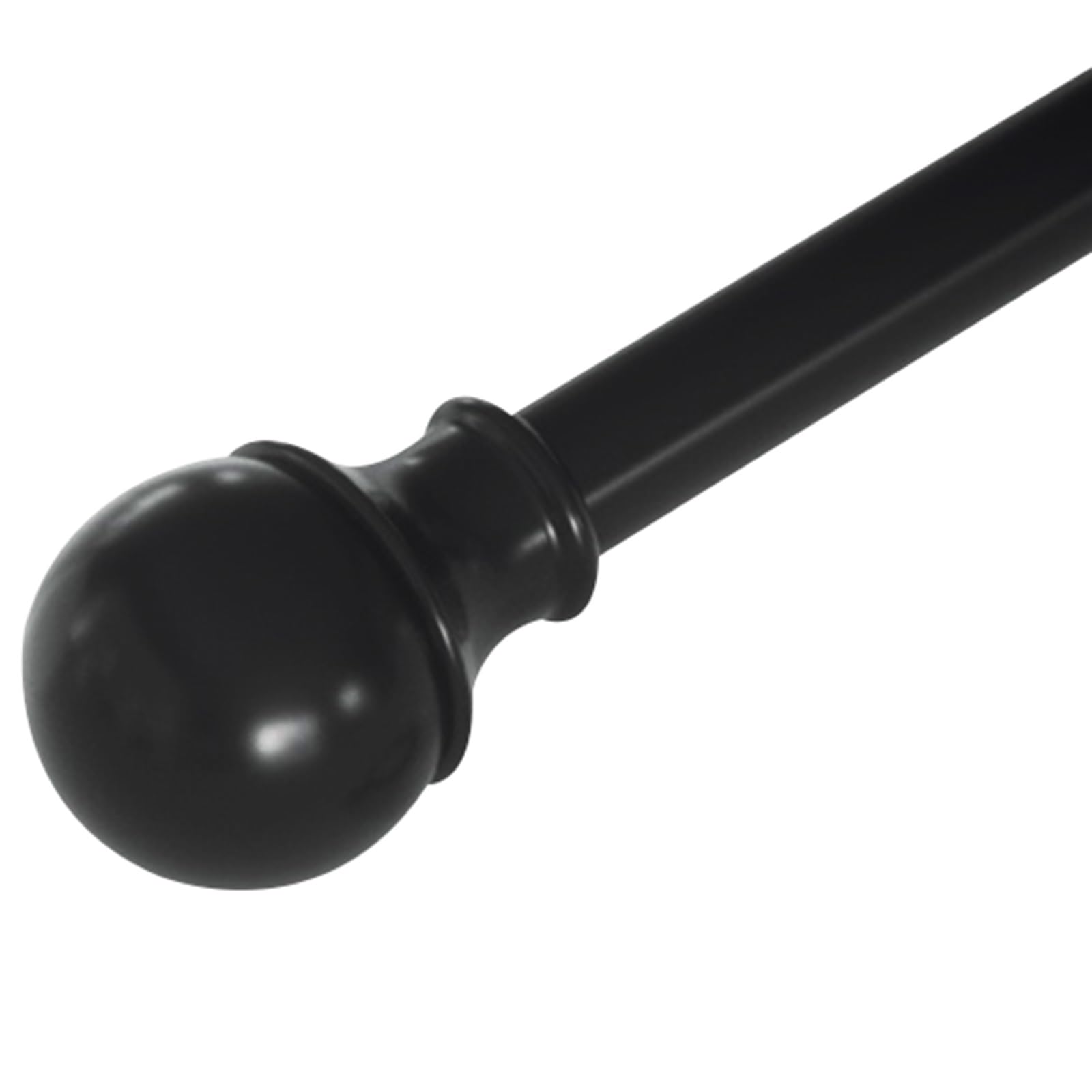 GLDYTVF Industrial Curtain Rod 270cm with Brackets – Easy Install Black Pole for Living Room Bedroom & Kitchen – Durable Stylish Design for Modern Home Décor
