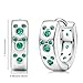 Sterling Silver Mouse Cartilage Earrings for Women Fashion Huggie Hoop Charms Earrings with CZ Hypoallergenic Jewelry Birthday Gift for Women (Green)